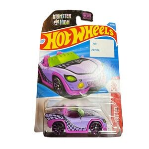 Hot Wheels Monster High Ghoul Mobile Purple Pink 2024 Mainline JJJ19-N9C0B